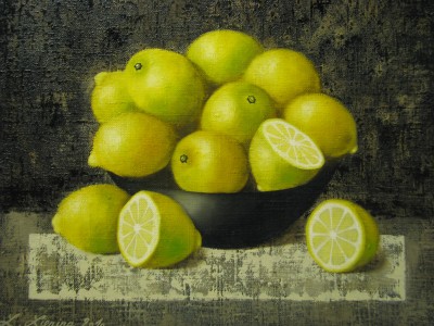 &quot;Lemons&quot;, oil on canvas