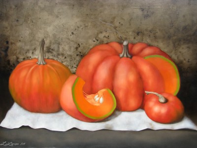 &quot;Pumpkins II&quot;, oil on canvas, 50x70 cm
